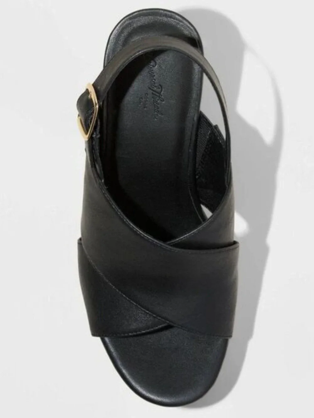 New w/Tags Universal Thread Naomi Vegan Leather Slingback Platform Wedge Sandals